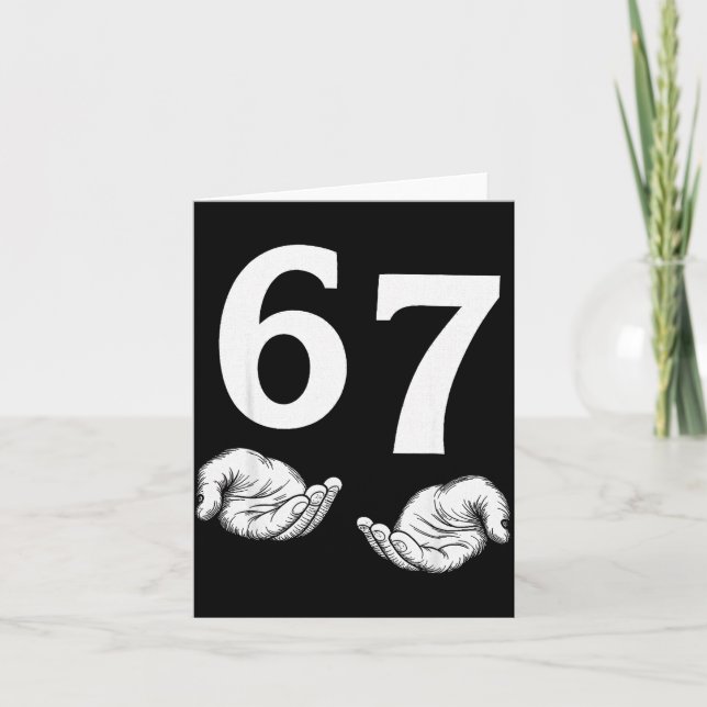 Carte 67 Christmas Six Seven 6 7 Meme Gen Alpha Slang 6  (Devant)