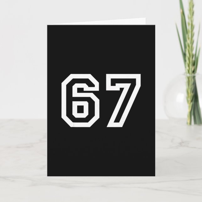 Carte 67 Design Minimaliste  (Devant)