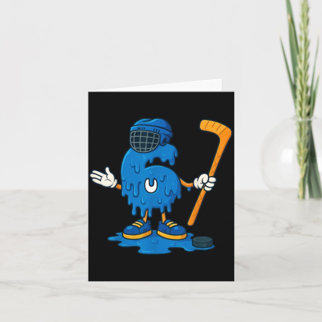 Carte 67 Drip Ice Cream Hockey Player  (Devant)
