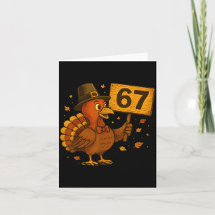 Carte 67 drôle de dindon de Thanksgiving 67 dindon