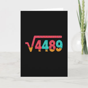 Carte 67 Glace Dégoulinante Mème Racine Carrée 4489 Argo