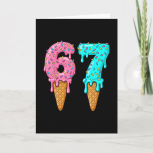Carte 67 Glace Dégoulinante Mème Six Sept Argot Gen Alph