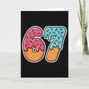 Carte 67 Glace Meme Drip Six Sept Slang Gen Alpha 