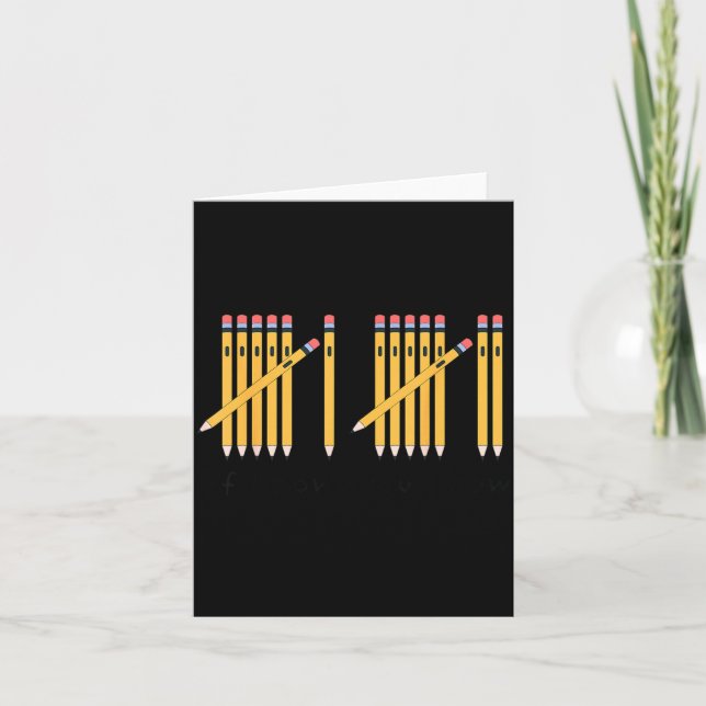Carte 67 If You Know You Know Tally Marks Pencils Six Se (Devant)