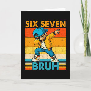 Carte 67 Mème 6 7 Garçons Dabbing Six Sept Bruh Enfants 