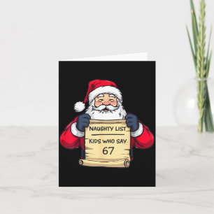 Carte 67 Meme Drôle Six Sept Noël Pour Hommes Femmes Ki