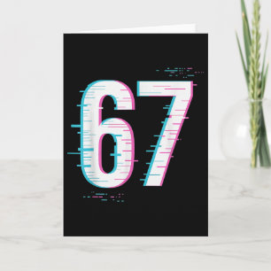 Carte 67 Meme Glitch-core 67 Signal numérique Chargement