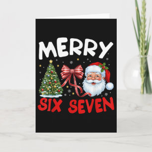 Carte 67 Mème Joyeux Six Sept Santa Coquette Drôle Chris