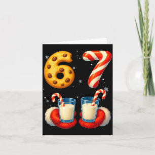 Carte 67 Meme Noël Cookie Canne à Sucre Drôle Six Sept