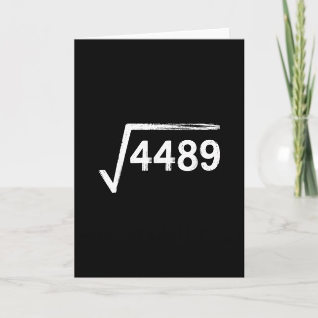Carte 67 Mème Prof de maths Racine carrée 4489  (Devant)