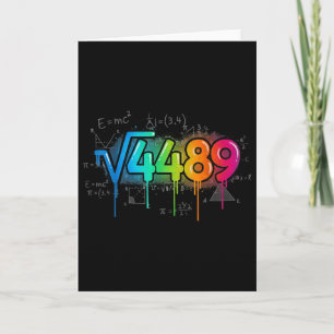 Carte 67 Meme Racine Carrée 4489 Drip Six Seven Math Tea