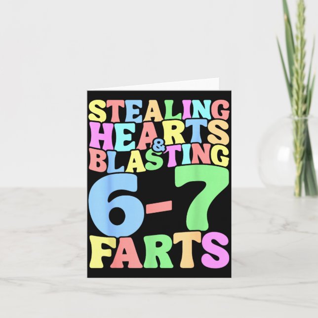 Carte 67 Meme Saint-Valentin Six Sept 6-7 Drôle Volant (Devant)