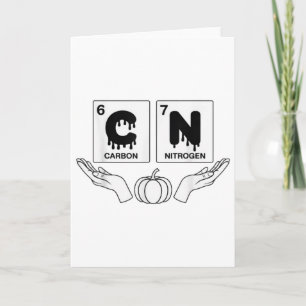 Carte 67 Meme Science Chimie Drôle Art Citrouille Nerd J
