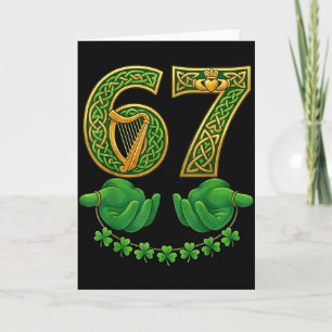 Carte 67 Meme Trèfles Six Sept Trèfles 6-7 St-Patri