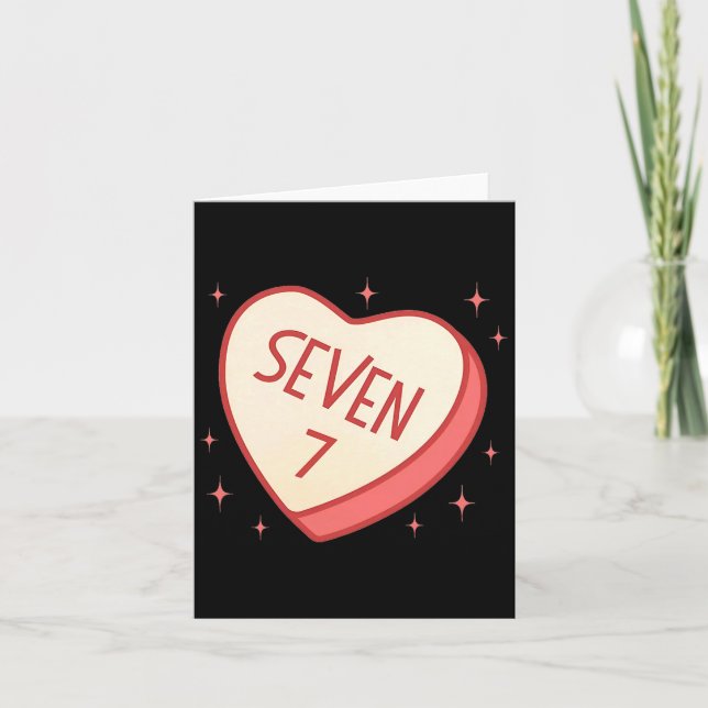 Carte 67 Meme Valentines Day Candy Heart Six Seven Match (Devant)