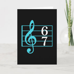 Carte 67 Musique Mème Argot Six Sept Professeur de Musiq