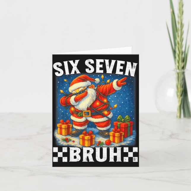 Carte 67 Noël Bruh 6 7 Cadeau Drôle Meme Ado Garçons Gi (Devant)