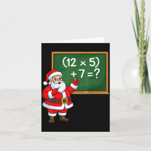 Carte 67 Noël du professeur Santa Six Sept Meme Brainrot