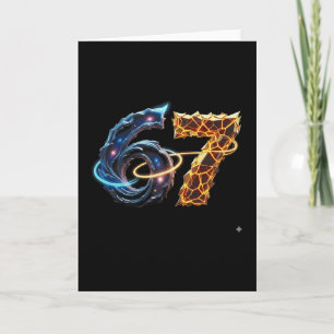 Carte 67 Six Seven 6 7 Création de Meme Drôle 6 7 4 
