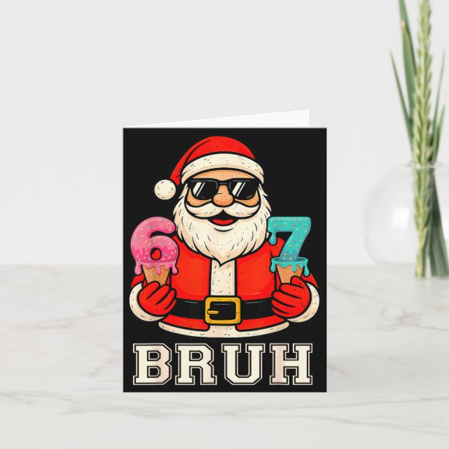Carte 67 Six Seven Burh Funny Christmas 6 7 Meme Men Wom (Devant)