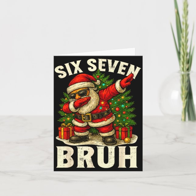 Carte 67 Six Seven Burh Funny Christmas 6 7 Meme Men Wom (Devant)