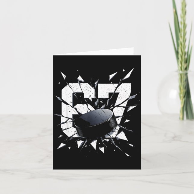 Carte 67 Six Seven Hockey Gen Alpha Brainrot Meme  (Devant)