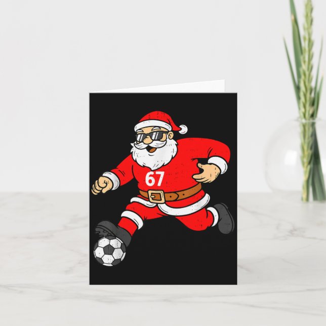 Carte 67 Soccer Santa Six Seven Meme Christmas Srt Men B (Devant)