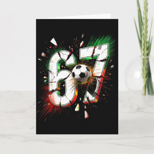 Carte 67 Soccer Six Seven 6 7 Mème 67 Noël drôle 67