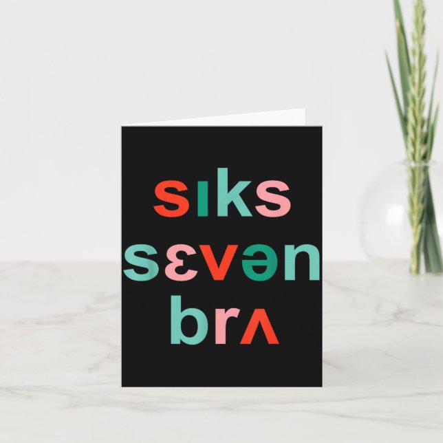 Carte 67 Speech Therapy Meme Funny Six Seven Bruh Slp Ch (Devant)