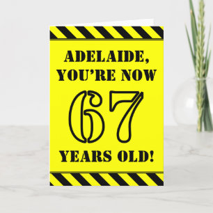 Carte 67e anniversaire : Jeu de style graphique, Nom per