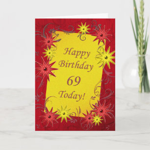 Carte 69e anniversaire