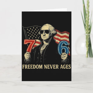 Carte 6-7 7-6 George Washington Freedom Design pour ense