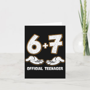Carte 6 7 anniversaire adolescent 13 ans 13e anniversair