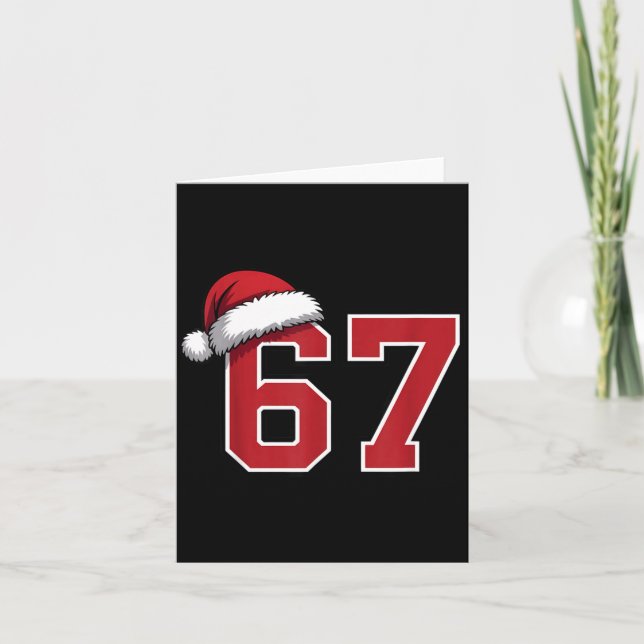 Carte 6 7 Christmas 67 Santa Six Seven Funny Christmas B (Devant)