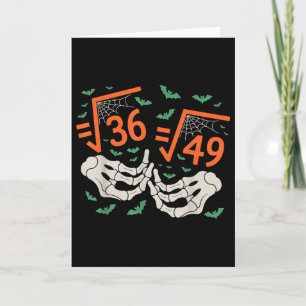 Carte 6 7 Halloween Math Racine Carrée 67 Meme Gen Alpha