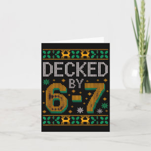 Carte 6-7 Noël Sweat Ugly Christmas Six Seven Xmas 67 Me