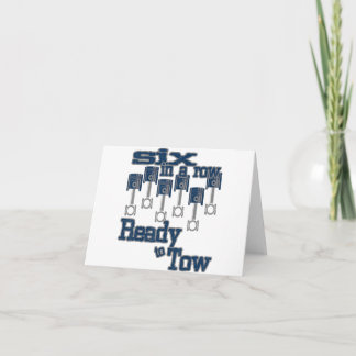 Carte 6 en rangée prêtes à remorquer camion diesel Fête