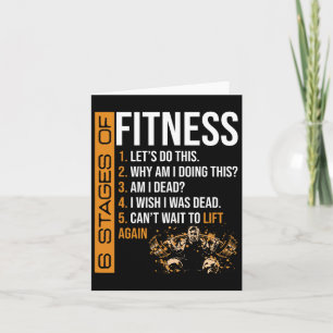 Carte 6 Étapes De Fitness Exercice De Poids Fitness