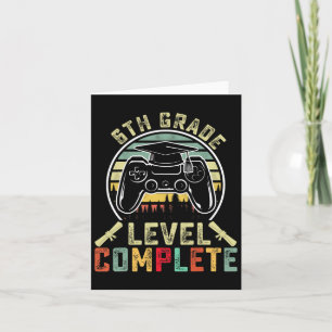 Carte 6e année Gamer complet 6e année Graduation