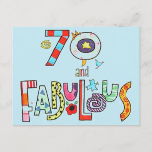 Carte 70 and Fabulous Happy 70th Birthday