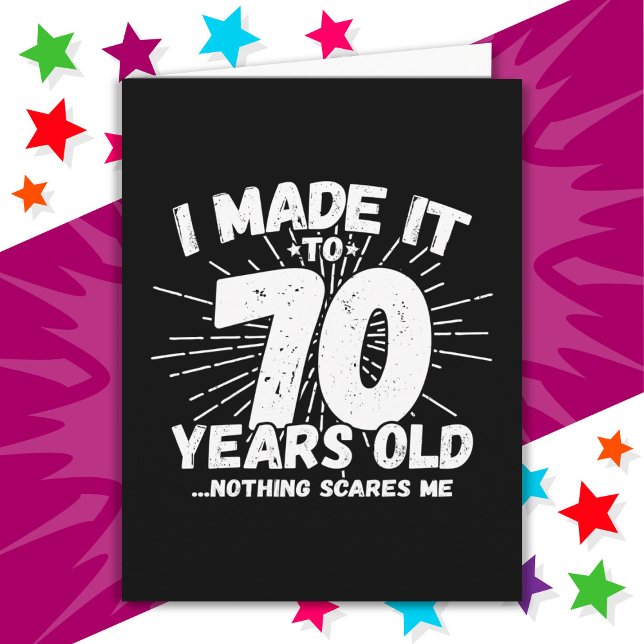 Carte 70 ans vieux mème sarcastique drôle 70ème annivers (Créateur téléchargé)