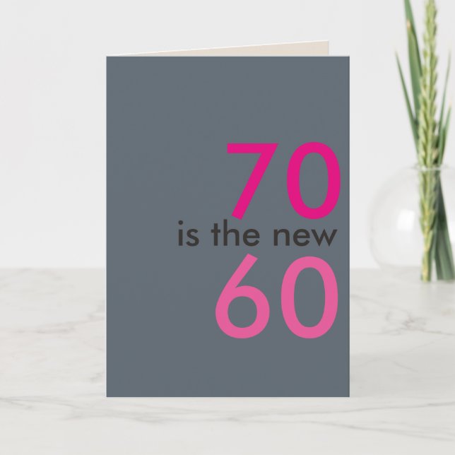 Carte 70 est le nouveau 60, hoo-ray pour merde 70e anniv (Devant)