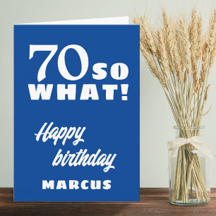 Carte 70 et alors Typographie de citation drôle Annivers