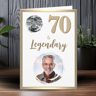 Carte 70 & Légendaire 2 Photos 70e Anniversaire