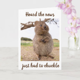 Carte **70e ANNIVERSAIRE** HUMOUR DU HAMSTER!Carte