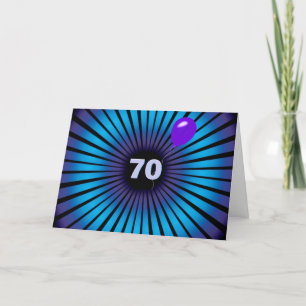 Carte 70e anniversaire néon illusion optique