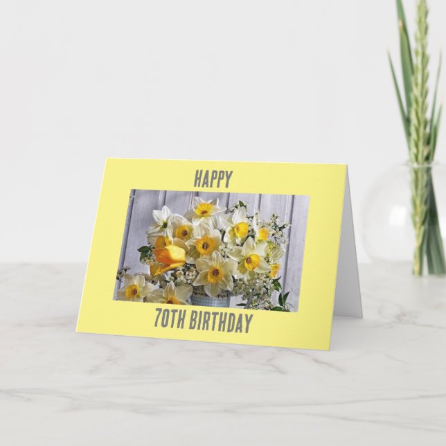 Carte "70e ANNIVERSAIRE" SOUHAITE À QUELQU'UN QUI VOUS S (Devant)