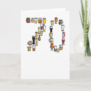 Carte 70e birthday card