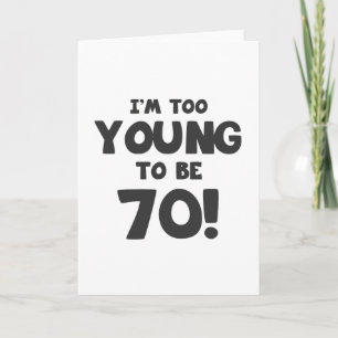 Carte 70e Humour d'anniversaire