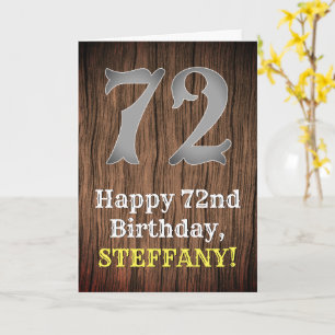 Carte 72e anniversaire : Pays inspiré par l'Ouest Look, 